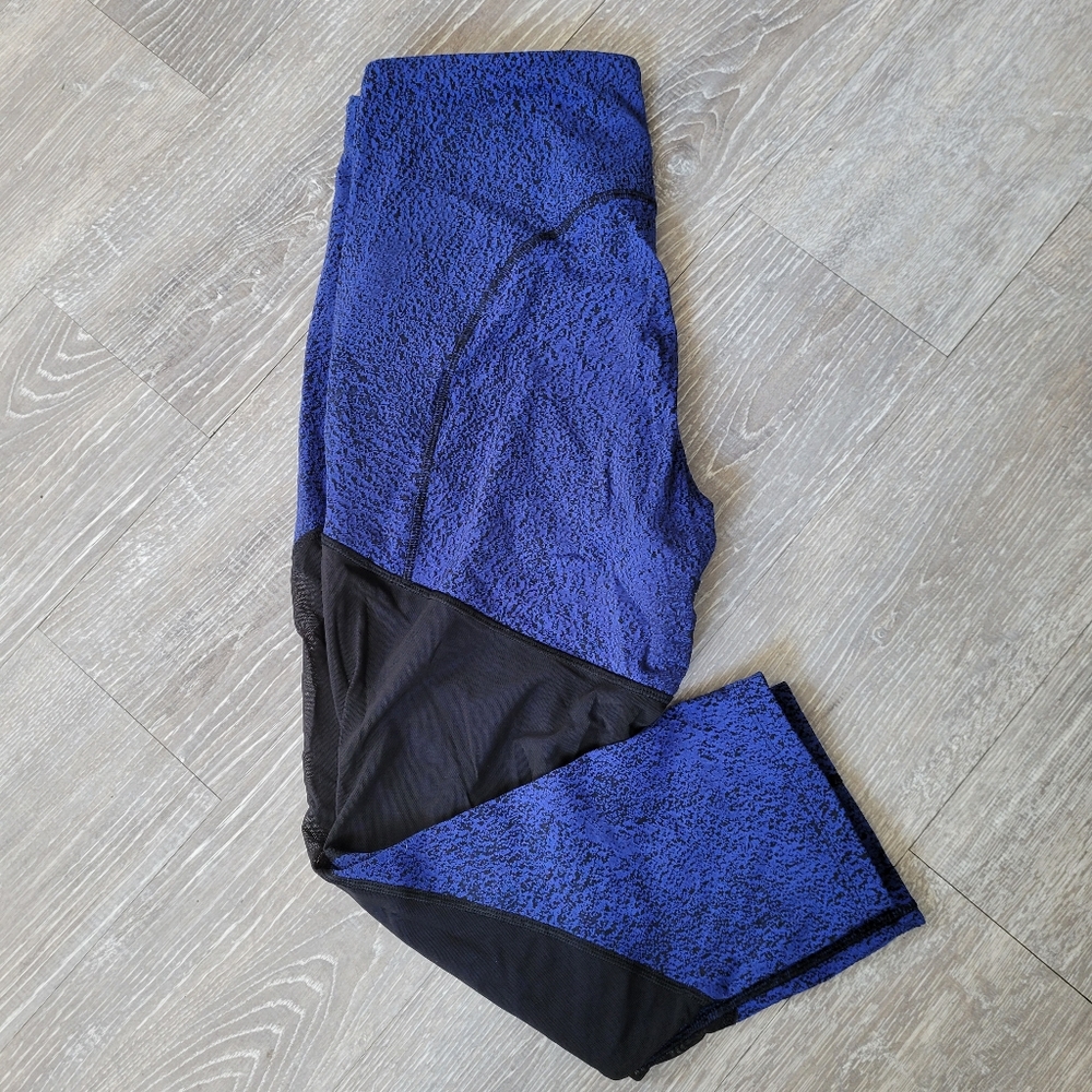 Lulu pace rival crop - sapphire blue/black